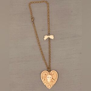 Tarina Tarantino Skull Necklace Signed Vintage